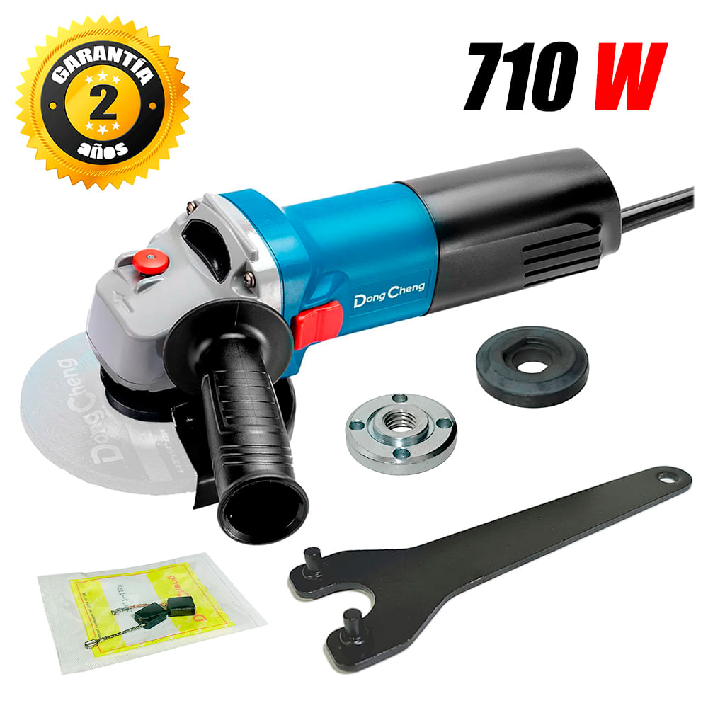 Amoladora Esmeril Angular Profesional 115mm Dongcheng DSM02-115 710W 11800rpm