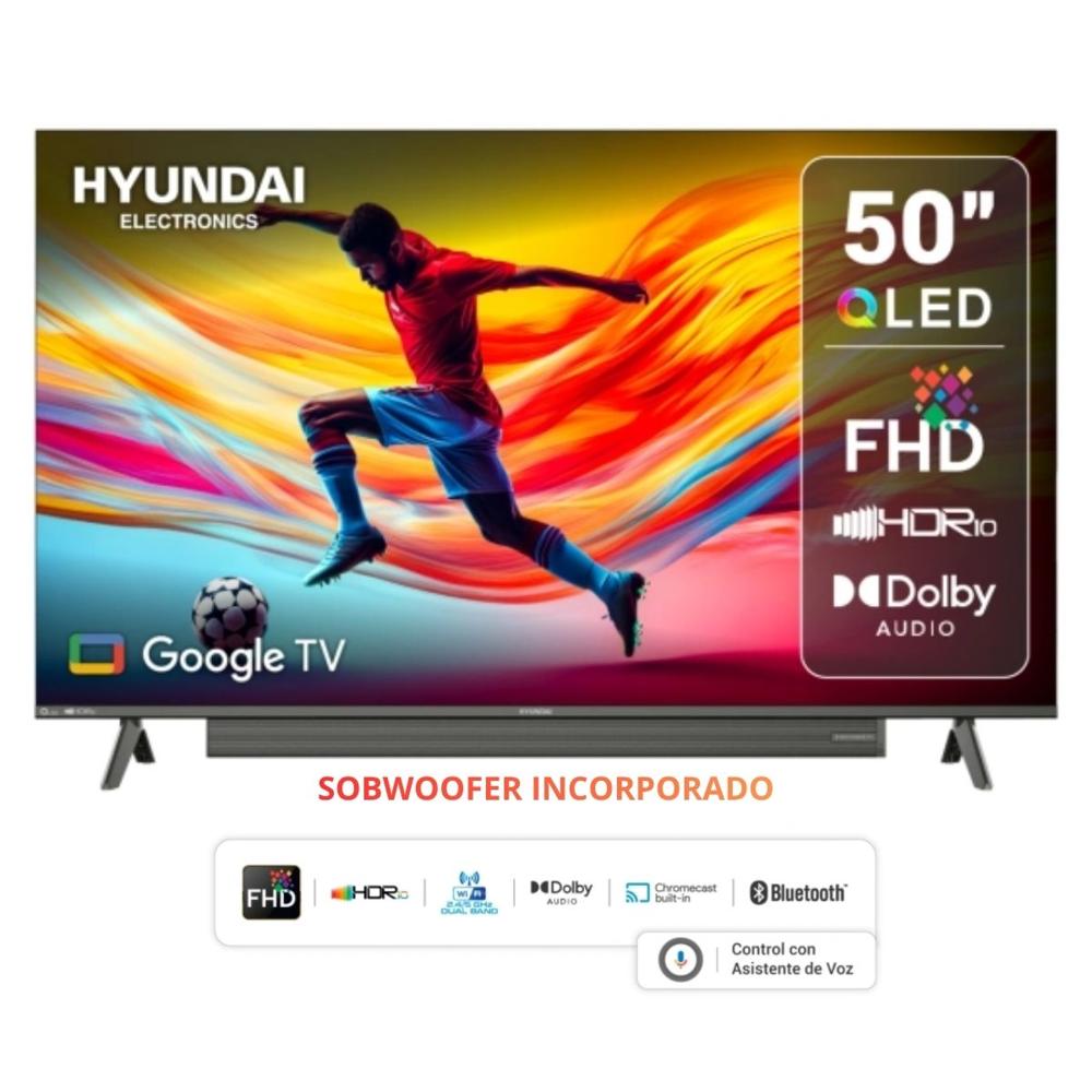 Televisor Smart TV HYUNDAI 50'' QLED FHD HYLED5029QFG 2025