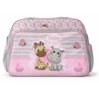 Bolso Cartera Pañalera Para Bebe Rosado
