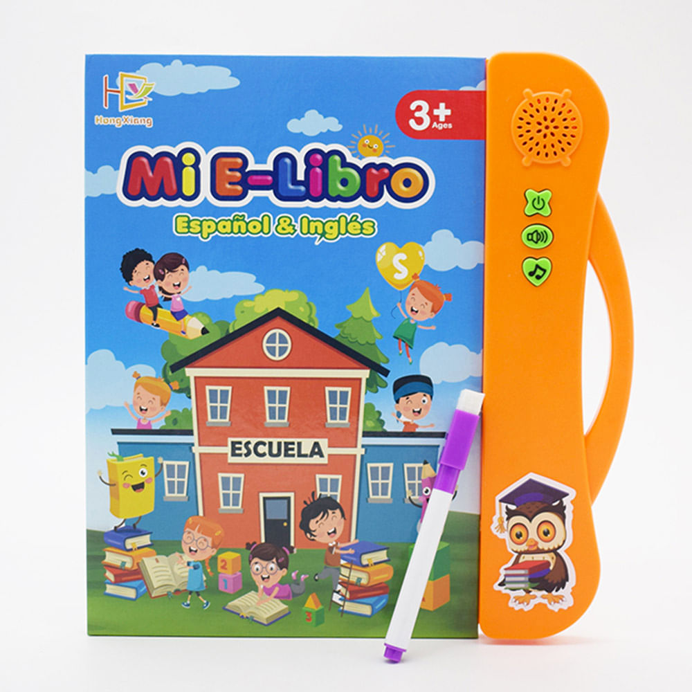 Libro Didáctico Bilingue Mi E-Libro Español Inglés Para Niños