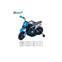 Motocicleta a Batería recargable musical y luces Ebaby Cod.349 AZUL