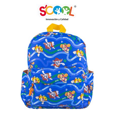 Mochila Scool Kids Tela Paw Patrol Niño