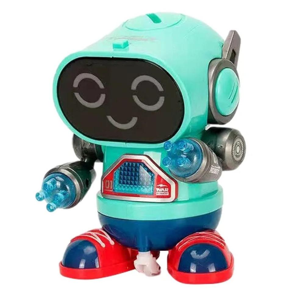 Juguete Divertido Robot Para Niños Camina Con Luces y Sonidos - Turquesa