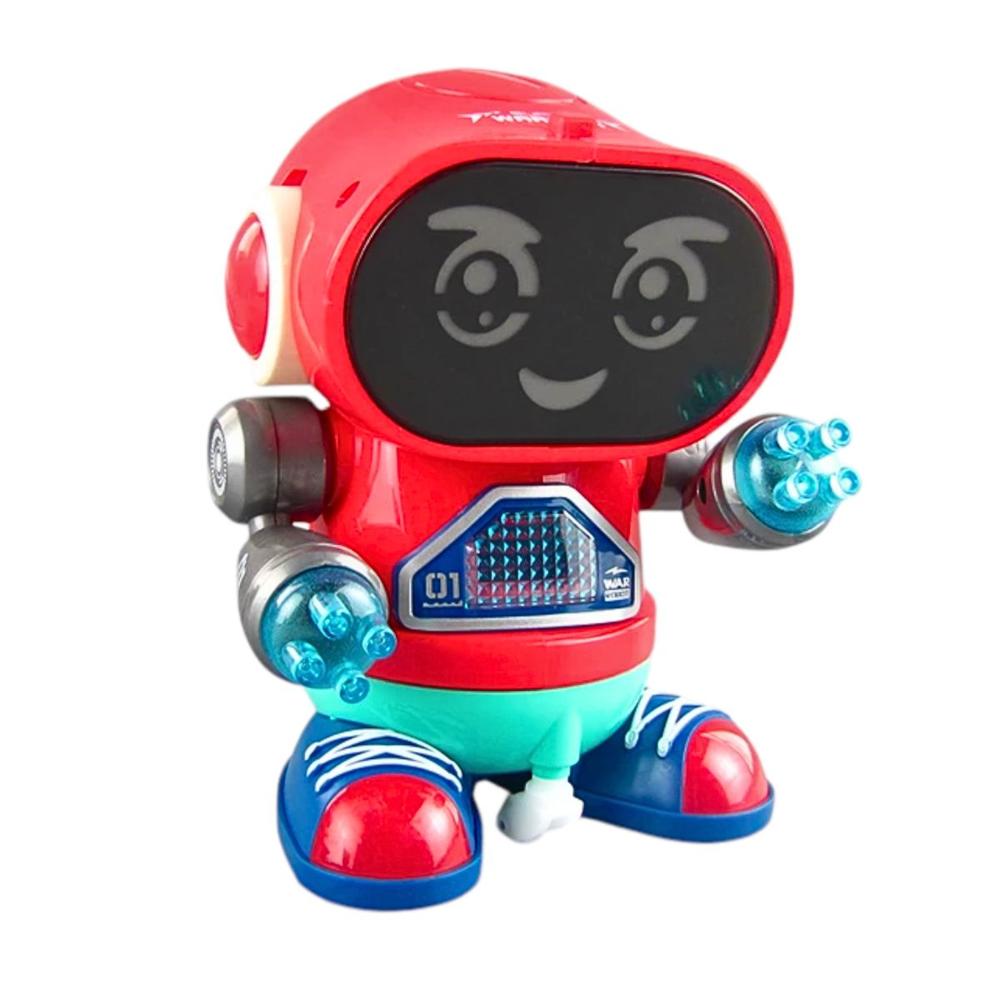 Juguete Divertido Robot Para Niños Camina Con Luces y Sonidos - Rojo