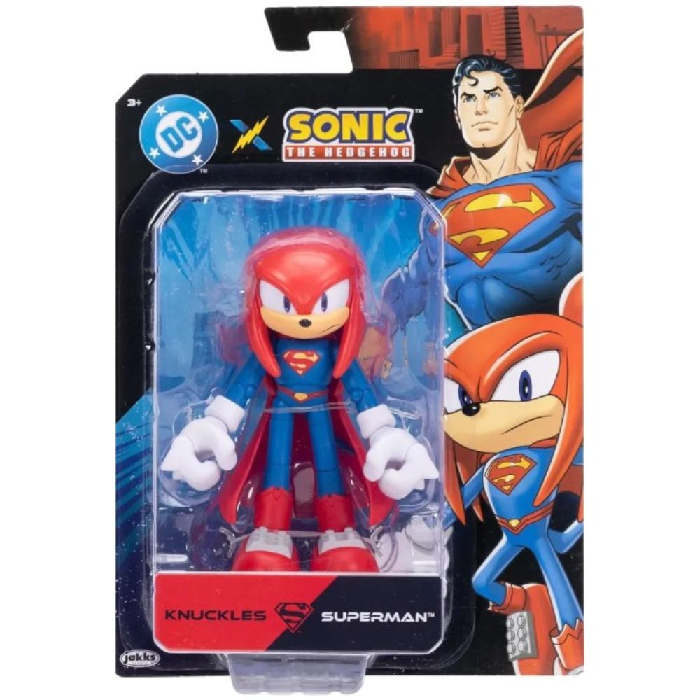 Sonic X Dc Knuckles Superman 13cm Figura De Accion Nudillos