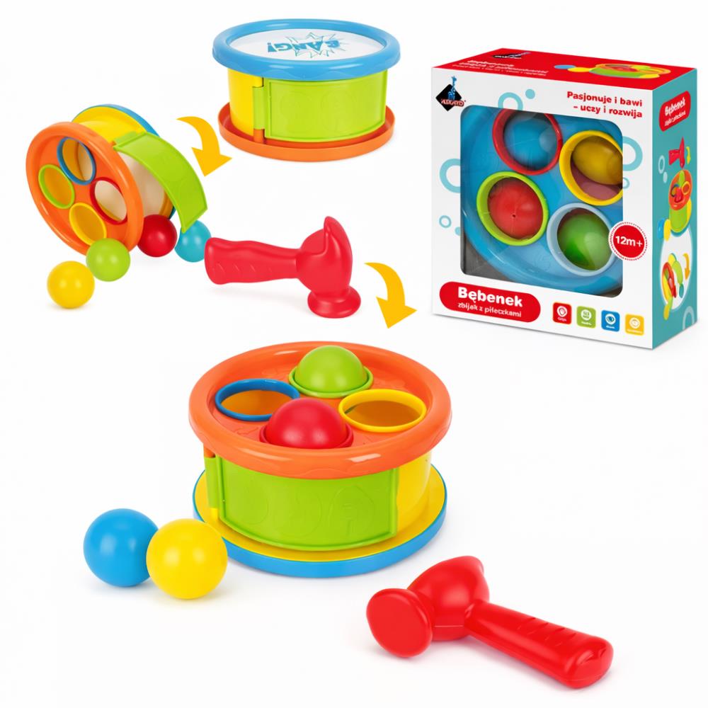 Juego de Encaje - Tambor Musical Didáctico para Bebés