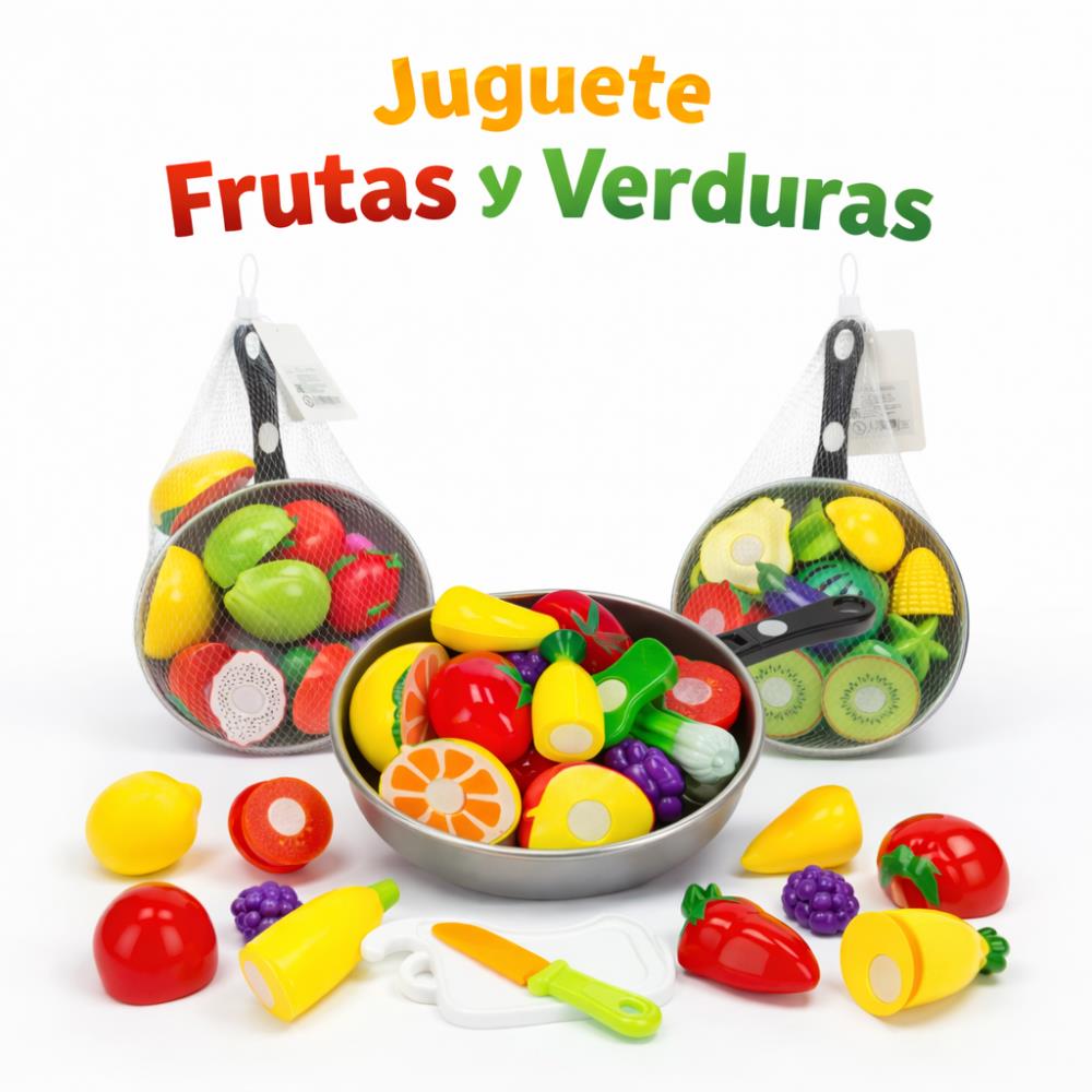 Set Frutas y Verduras con Sarten - 20pcs