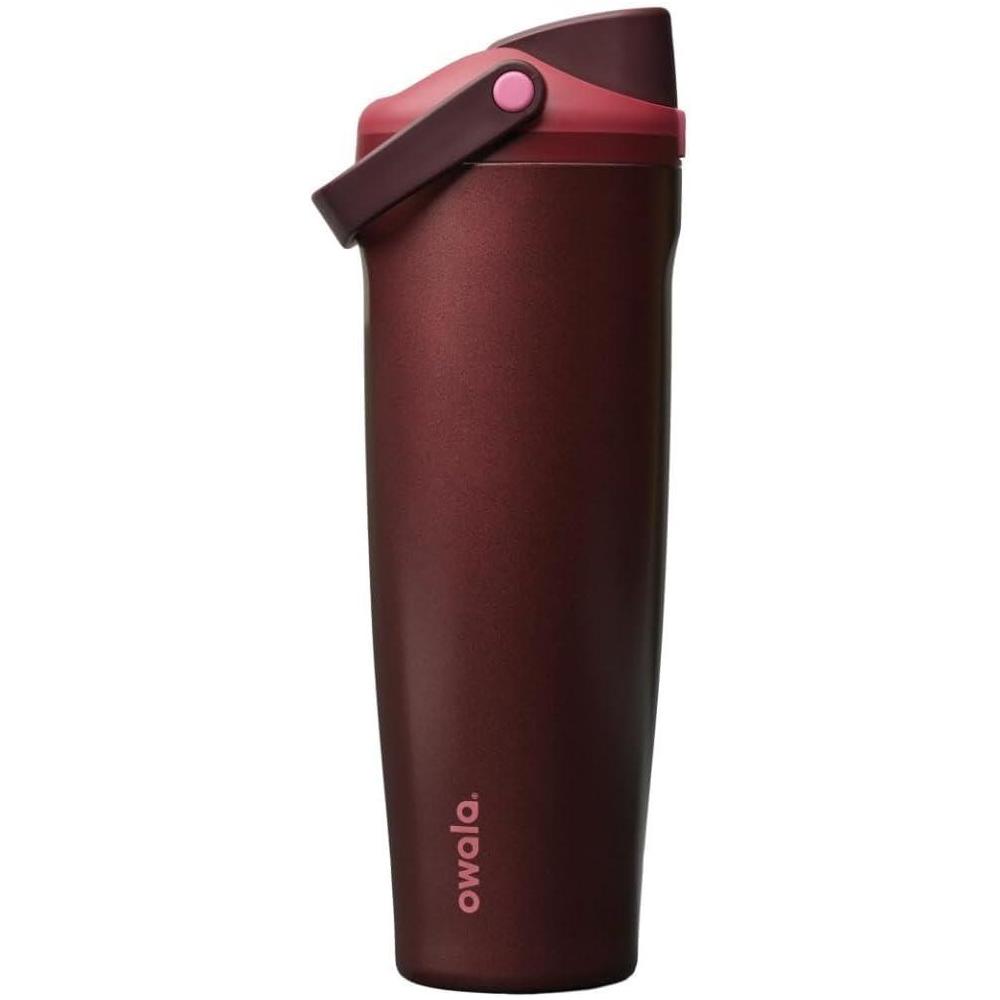 Botella Owala FreeSip de acero inoxidable con pico dual y asa