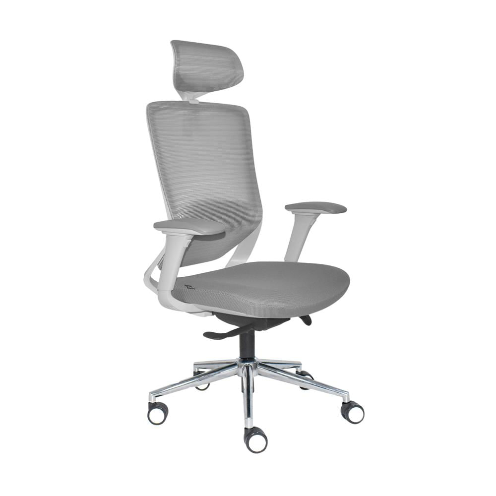Silla Ergonómica Loop Presidente 4D Cromado Gris PN Ofideas