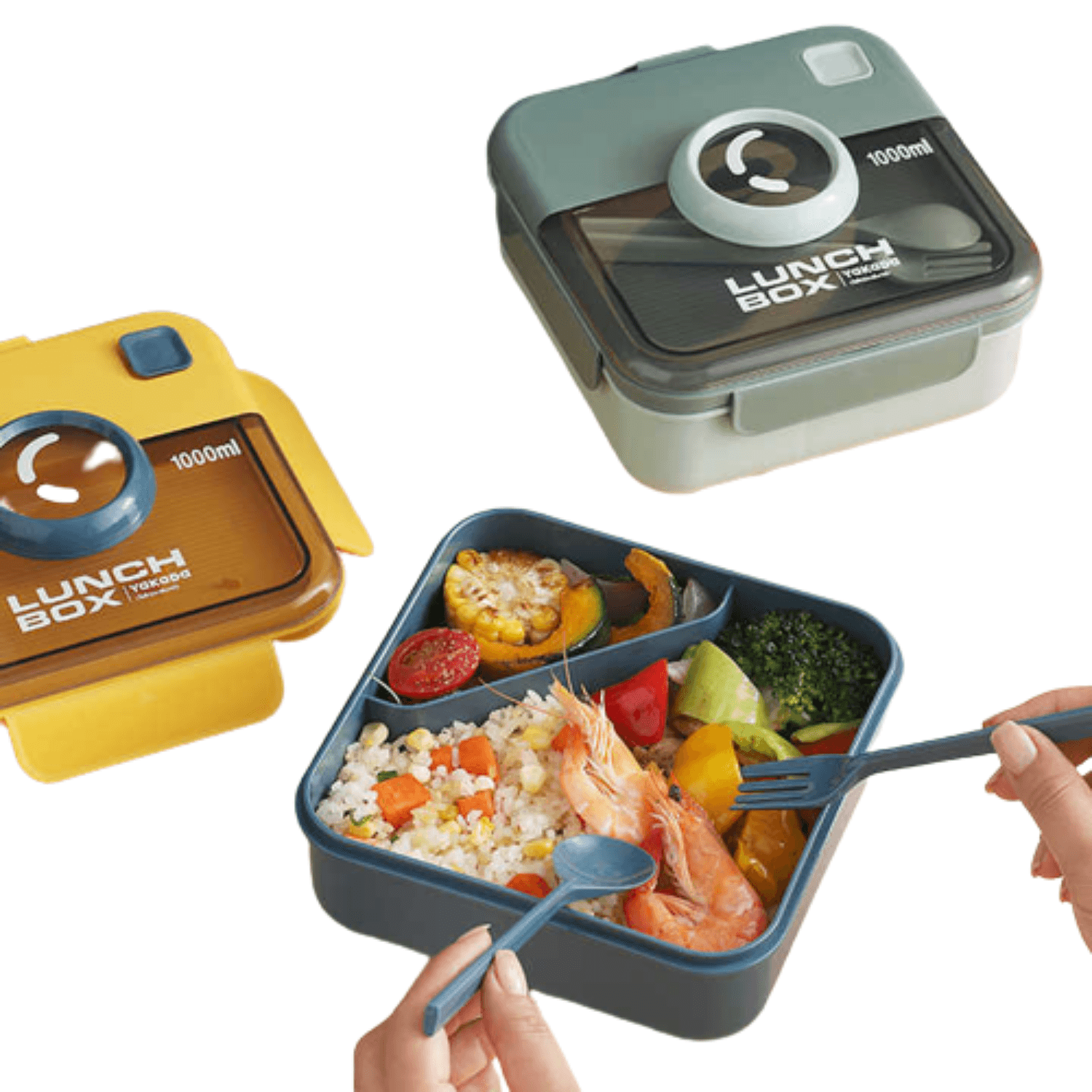 Camara Creativa Kawaii para Almuerzo Azul