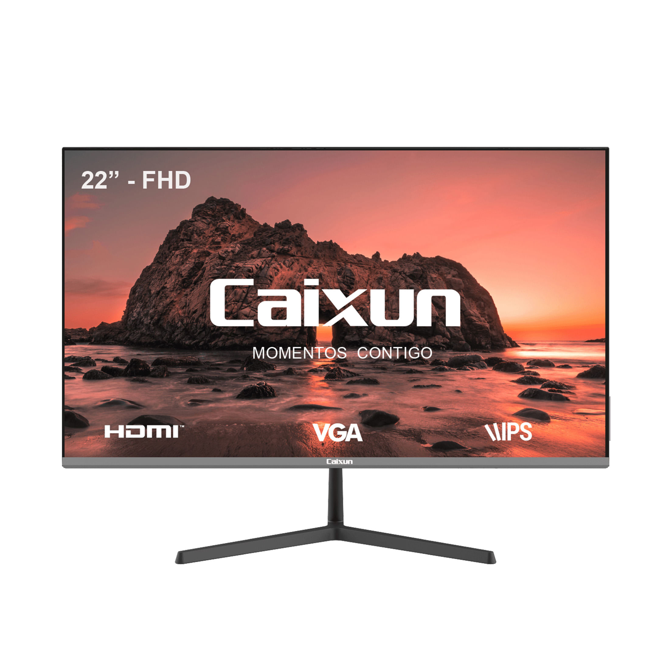 Monitor Caixun 22'' C22X3F Plana Full HD Panel IPS 75Hz 14ms