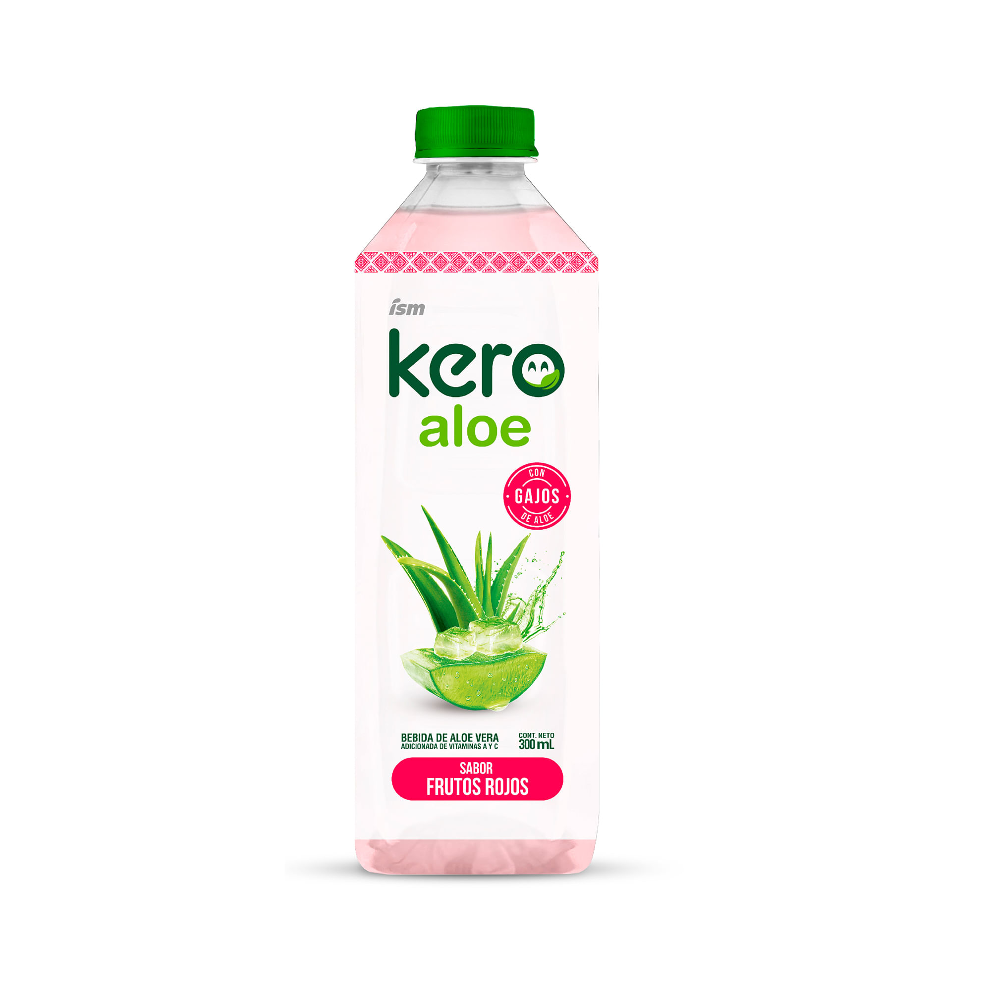 Bebida de Aloe Vera KERO Frutos Rojos Botella 300ml