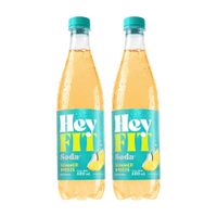 Pack Gaseosa HEY FIT Soda Summer Breeze Botella 600ml Paquete 2un