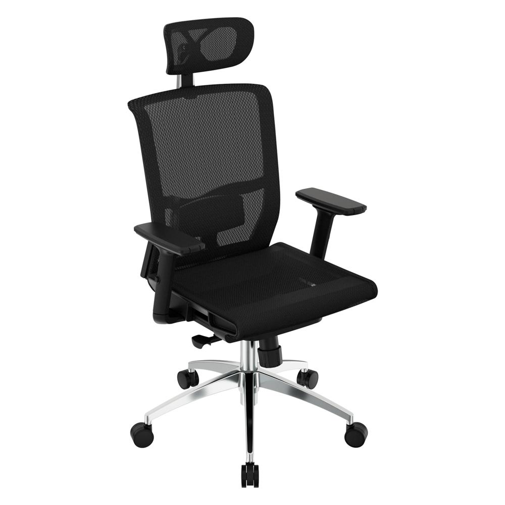 Silla Ergonómica Delphi Full Presidente Negro PN Ofideas