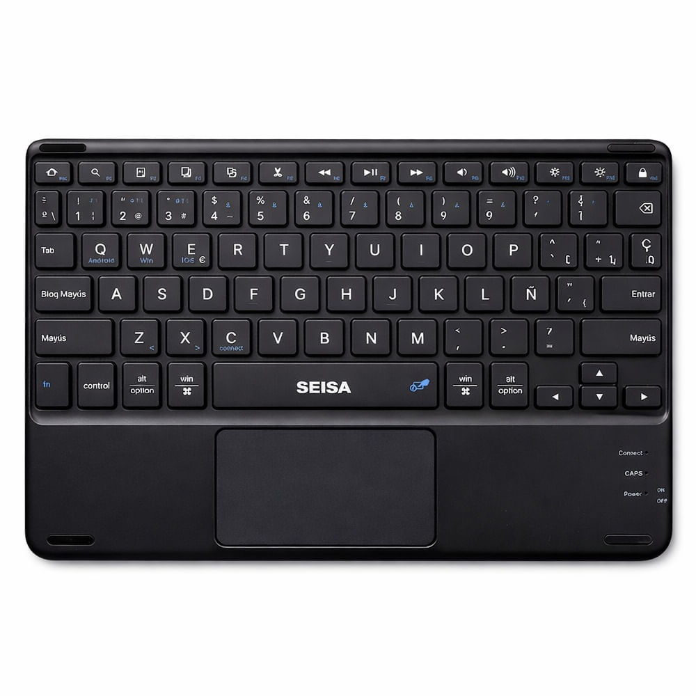 Teclado Bluetooth SEISA con Touchpad Recargable para Tablet iPad Laptop