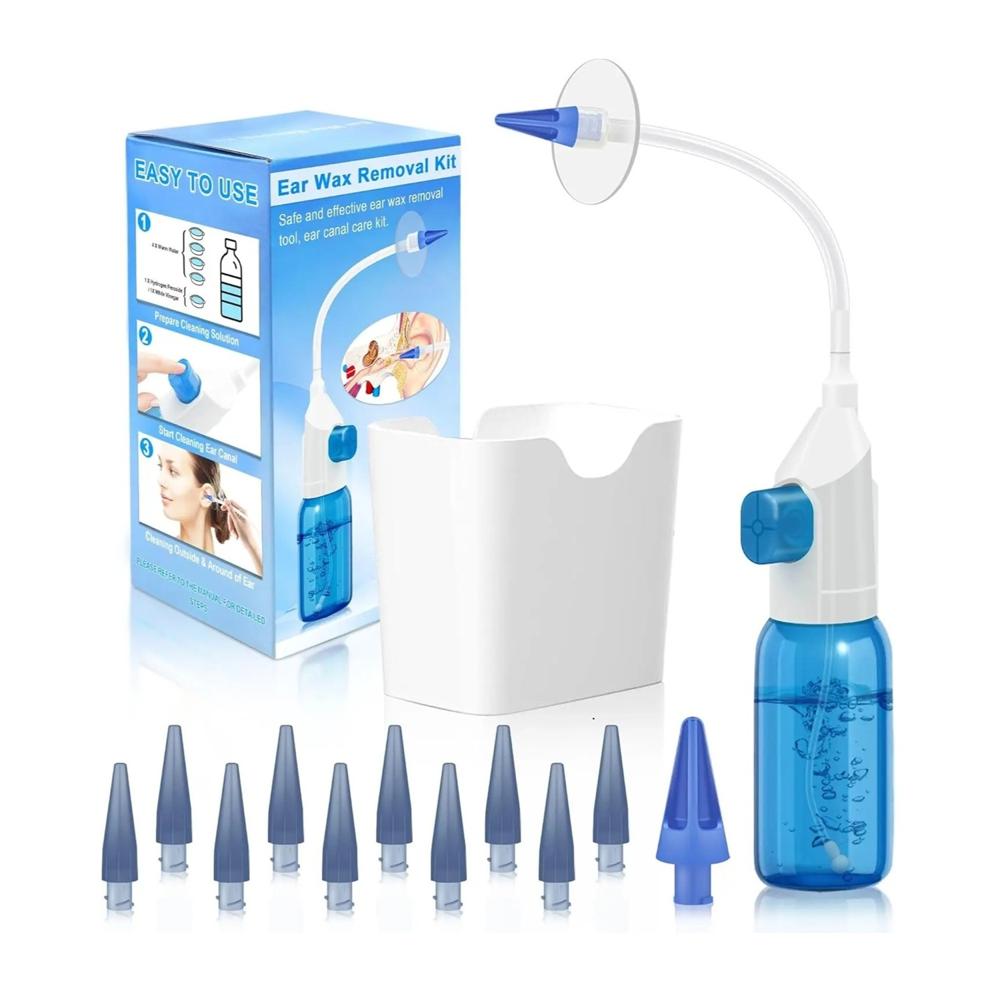 KIT LIMPIEZA DE OÍDOS CON IRRIGACIÓN MANUAL 0 PUNTAS SUAVES REPUESTO GENIEKA