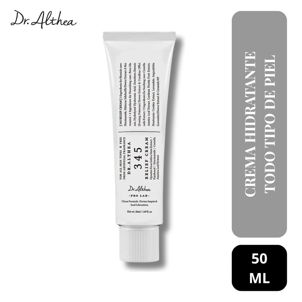 Crema Facial Hidratante Todo Tipo Piel - 345 Relief Cream 50ml