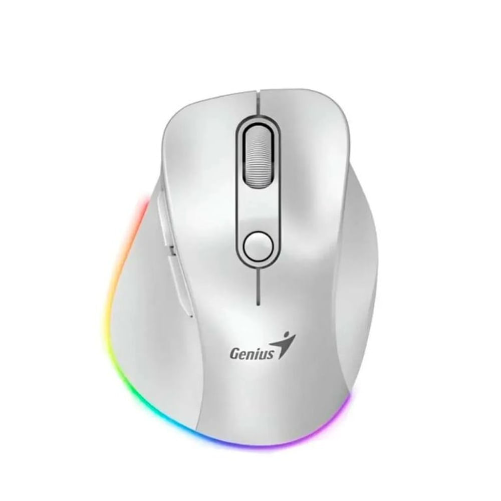 Mouse Genius Ergo 9000s Pro Dual Recargable blanco