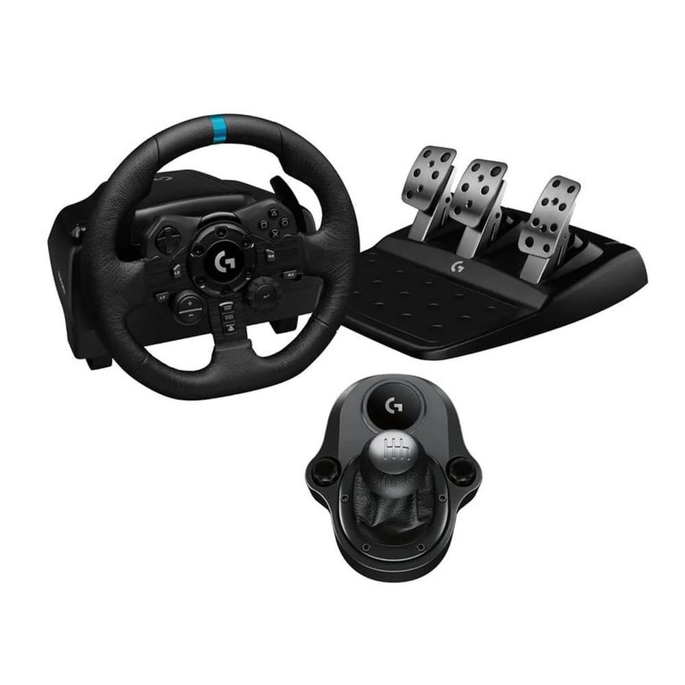 Logitech - Volante G923 TrueForce for PC Xbox Timón + Pedales + Palanca