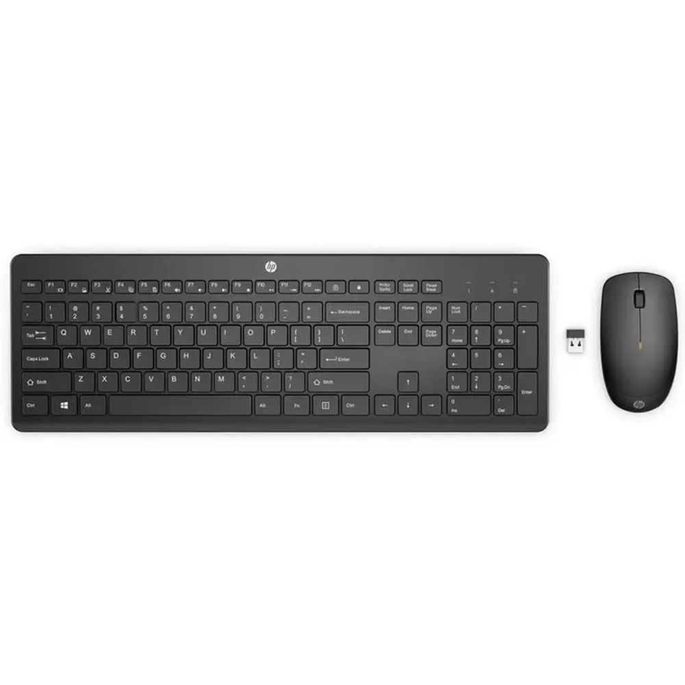 Teclado y Mouse Inalámbrico HP 235 USB Español Negro