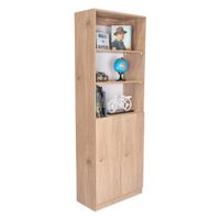 Combo Home Estante + Estante 2 Puertas - Macadamia