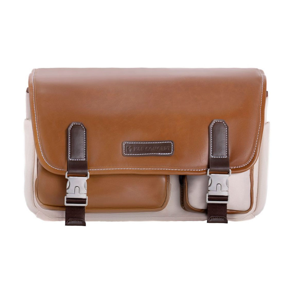 Maletin KYF Concept 10L KF13.142V2 Blanco Grava Marron