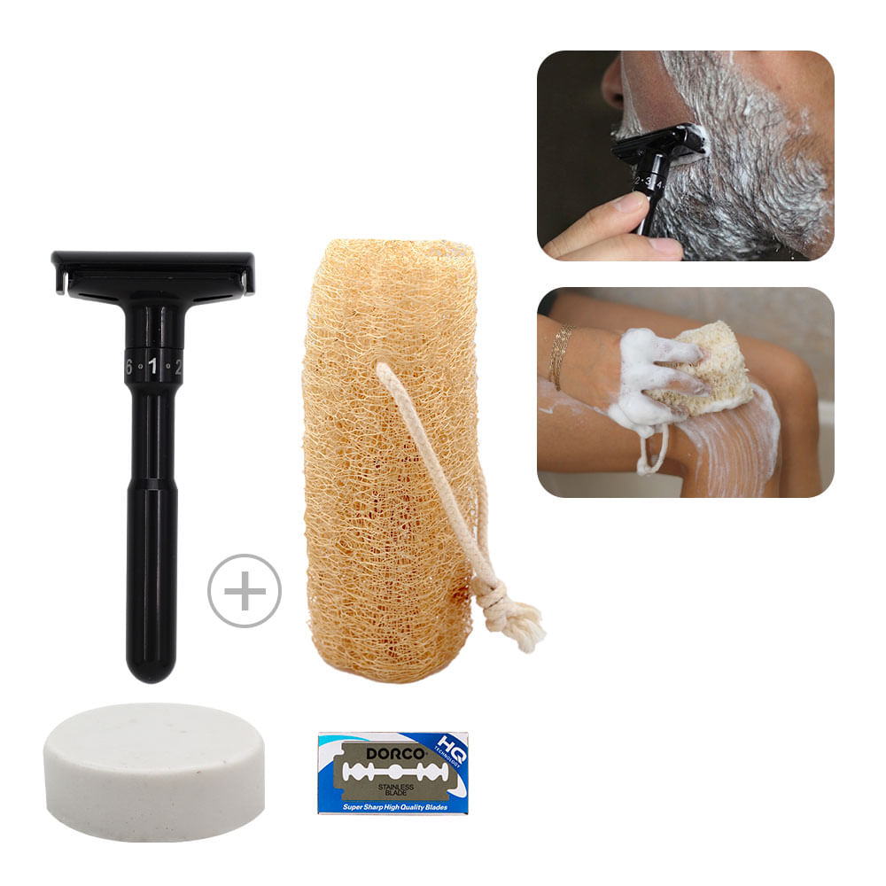 Pack Rasurado Zero Waste con Rasurado Negra Bamboo Balance