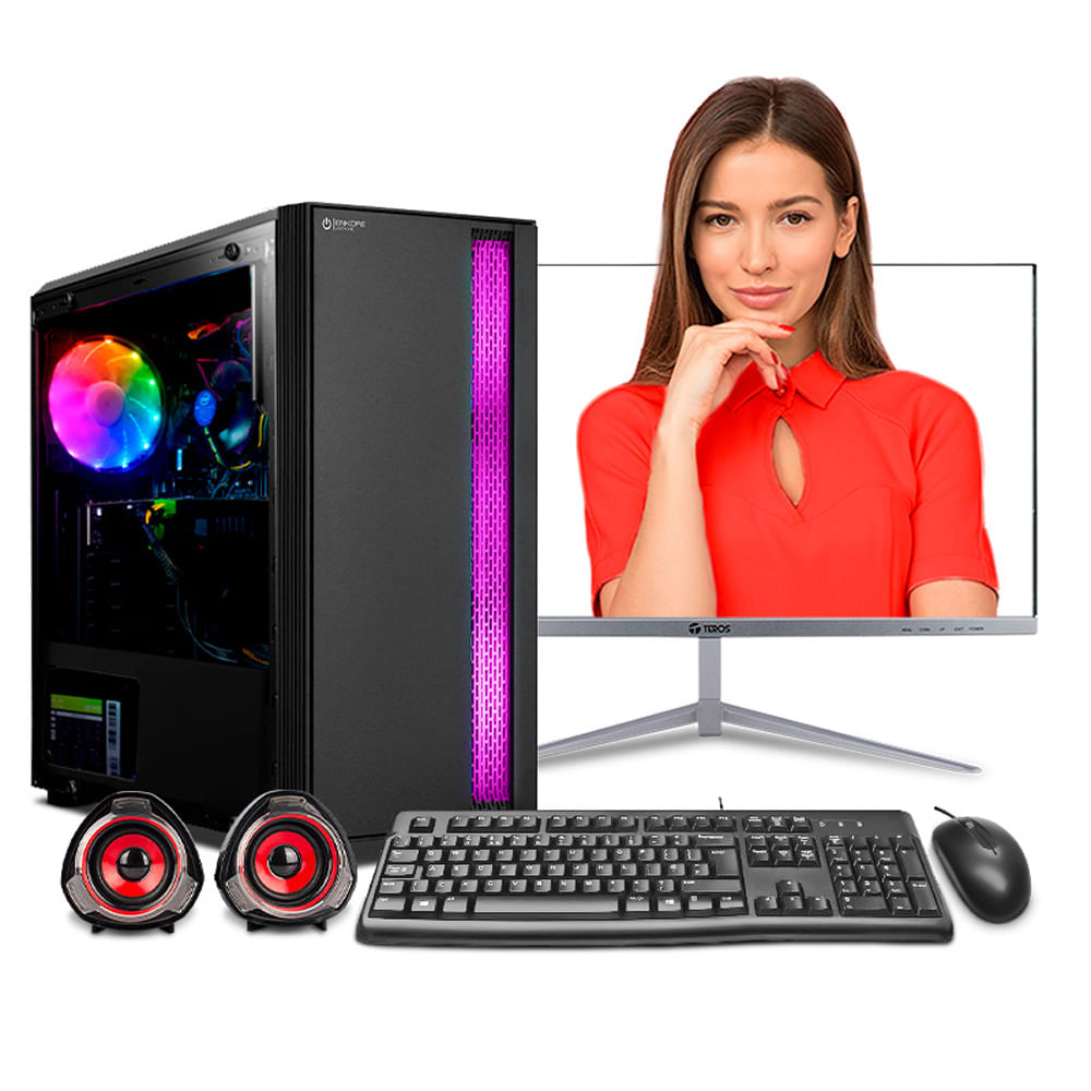 COMPUTADORA INTEL CORE I5 12400 16GB 500GB 22 IPS escritorio MI PC LISTA MIPCLISTA