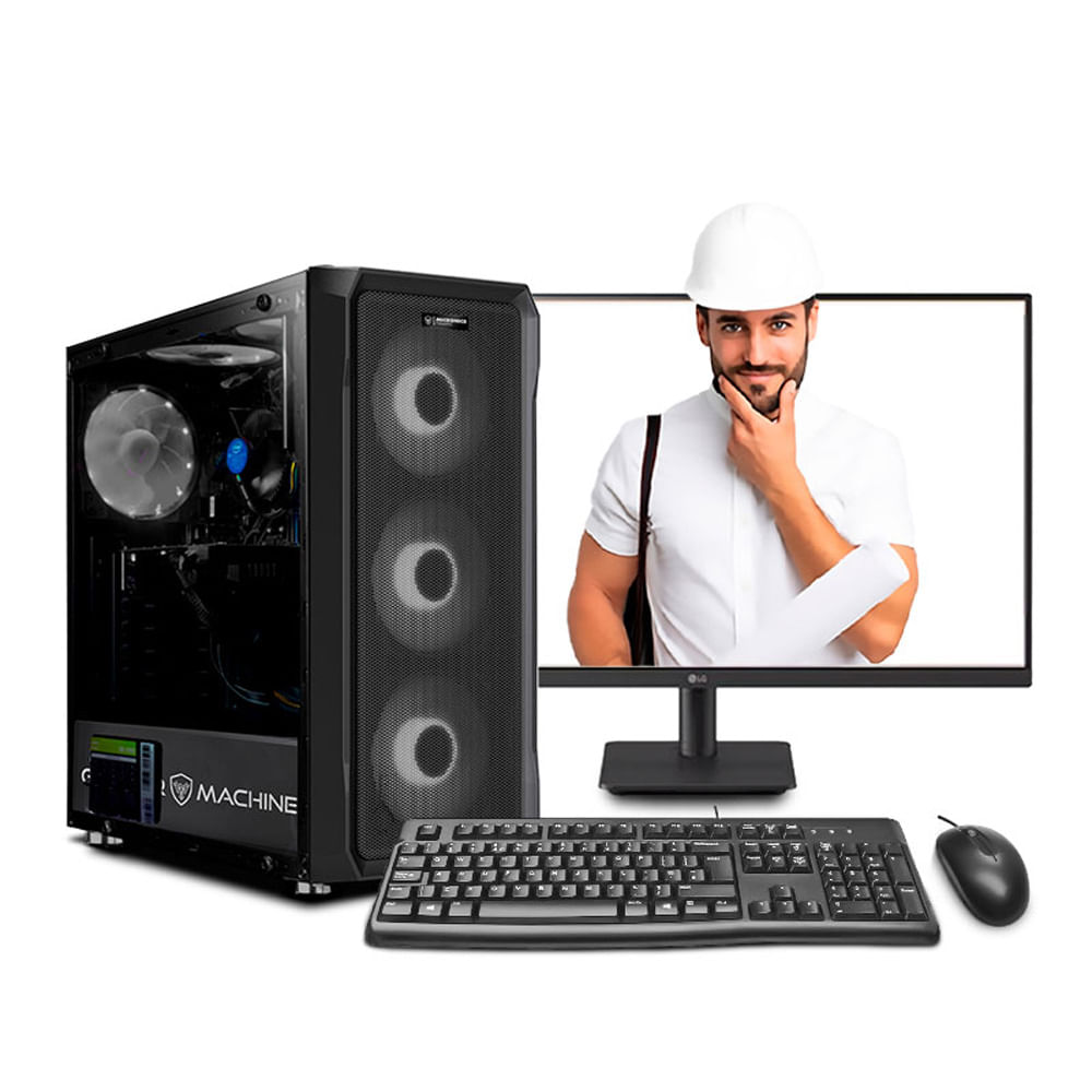 COMPUTADORA INTEL CORE I7 12700F 16GB 500GB 24IPS RTX5060TI 16GB PC INGENIERÍA MI PC LISTA MIPCLISTA