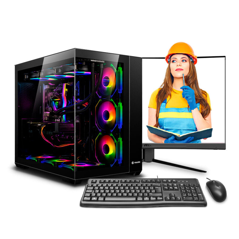 COMPUTADORA INTEL CORE I9 12900KF 32GB 1TB 27 RTX5070TI 16GB PC INGENIERÍA MI PC LISTA MIPCLISTA