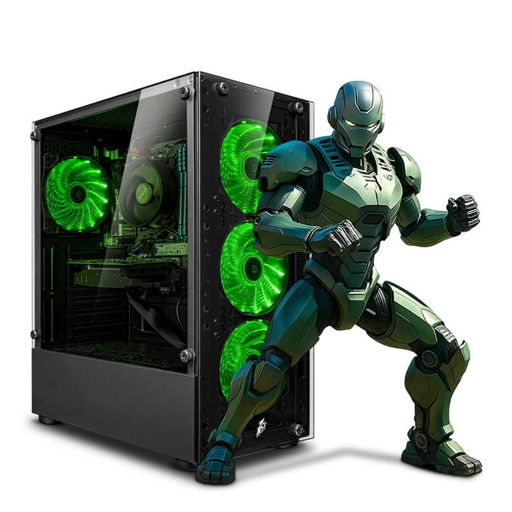 CPU GAMER HAKU GREEN PLUS RYZEN 7 8700G 8GB DDR5 500GB MI PC LISTA - MIPCLISTA SOLO CPU