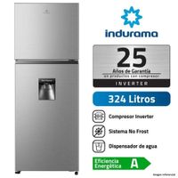REFRIGERADORA INDURAMA 324L RI-439DI NO FROST CROMA
