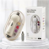 Kit 2 en 1 Pulidor Electrico Bebé Recargable y Cortauñas Con Estuche Premium