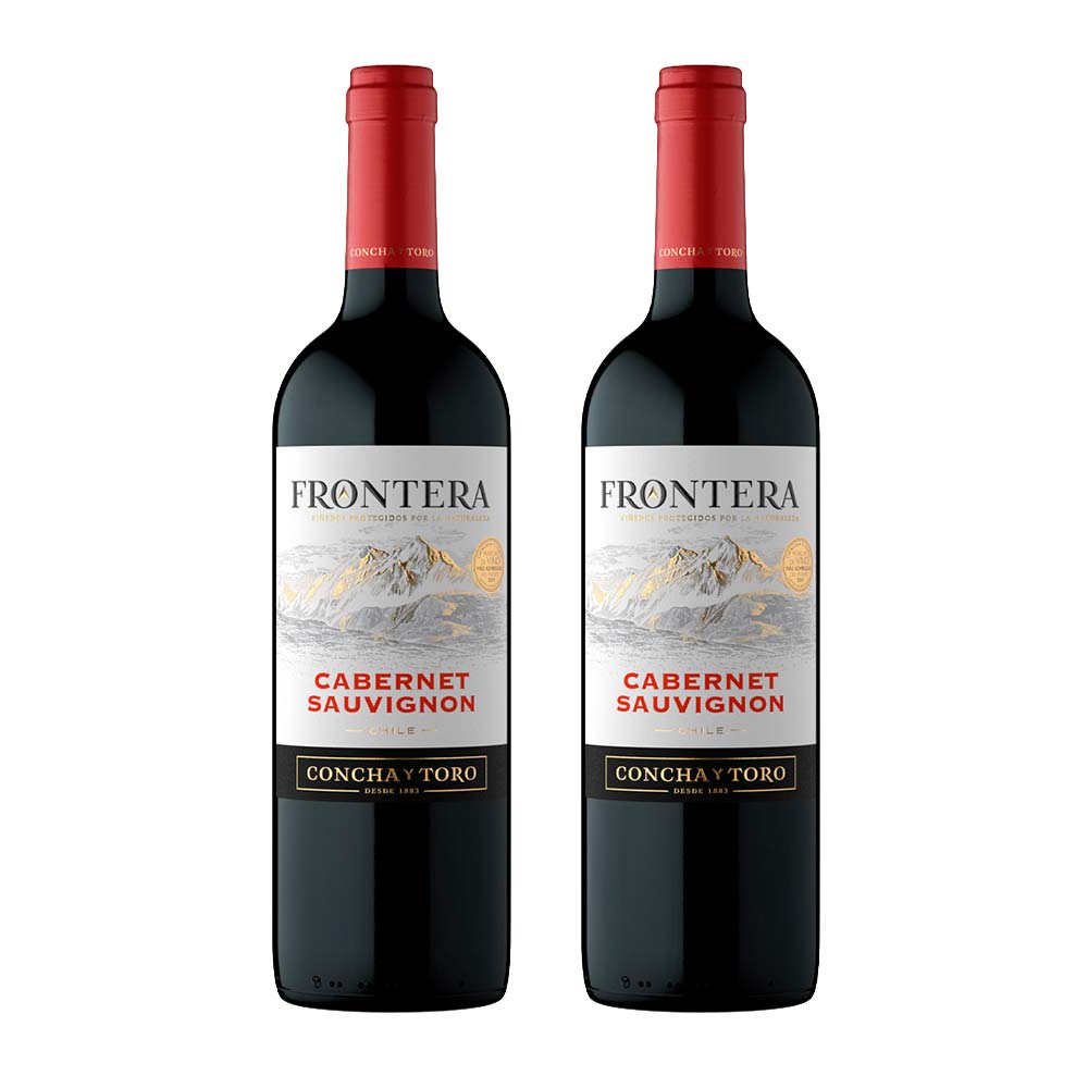 Pack Vino Tinto FRONTERA Cabernet Sauvignon Botella 750ml x 2un