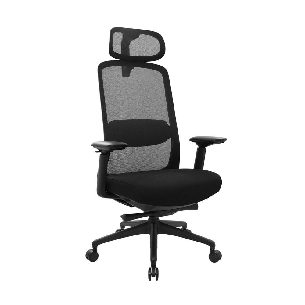 Silla Ergonómica One Presidente Nylon Negro Althea Confort