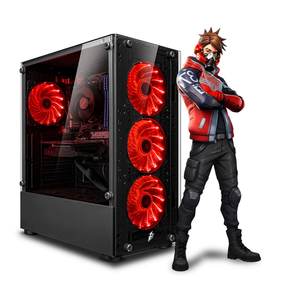 CPU Gamer Intel Core i5 12400F 16gb 500GB RTX5050 8GB Mipclista RED COMPUTADORA