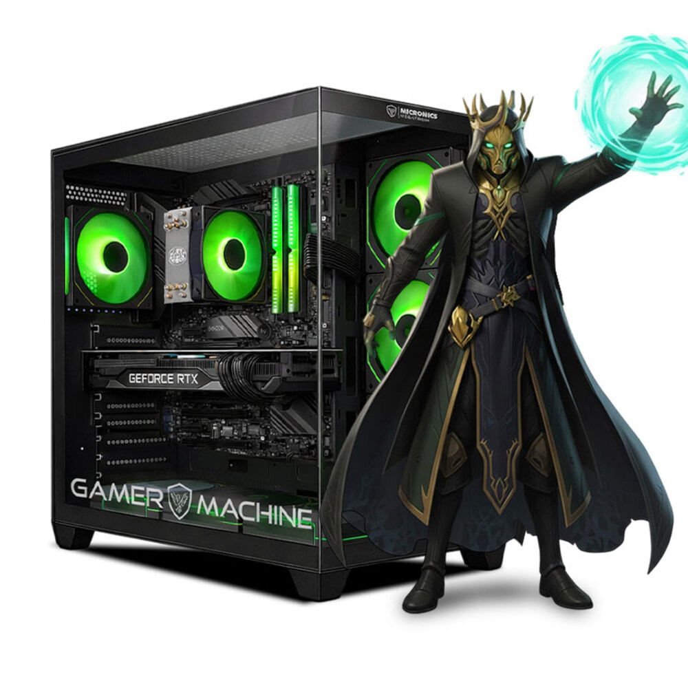 CPU Gamer Intel Core i7 12700F 16gb 500GB RTX5060 8GB Mipclista GREEN COMPUTADORA