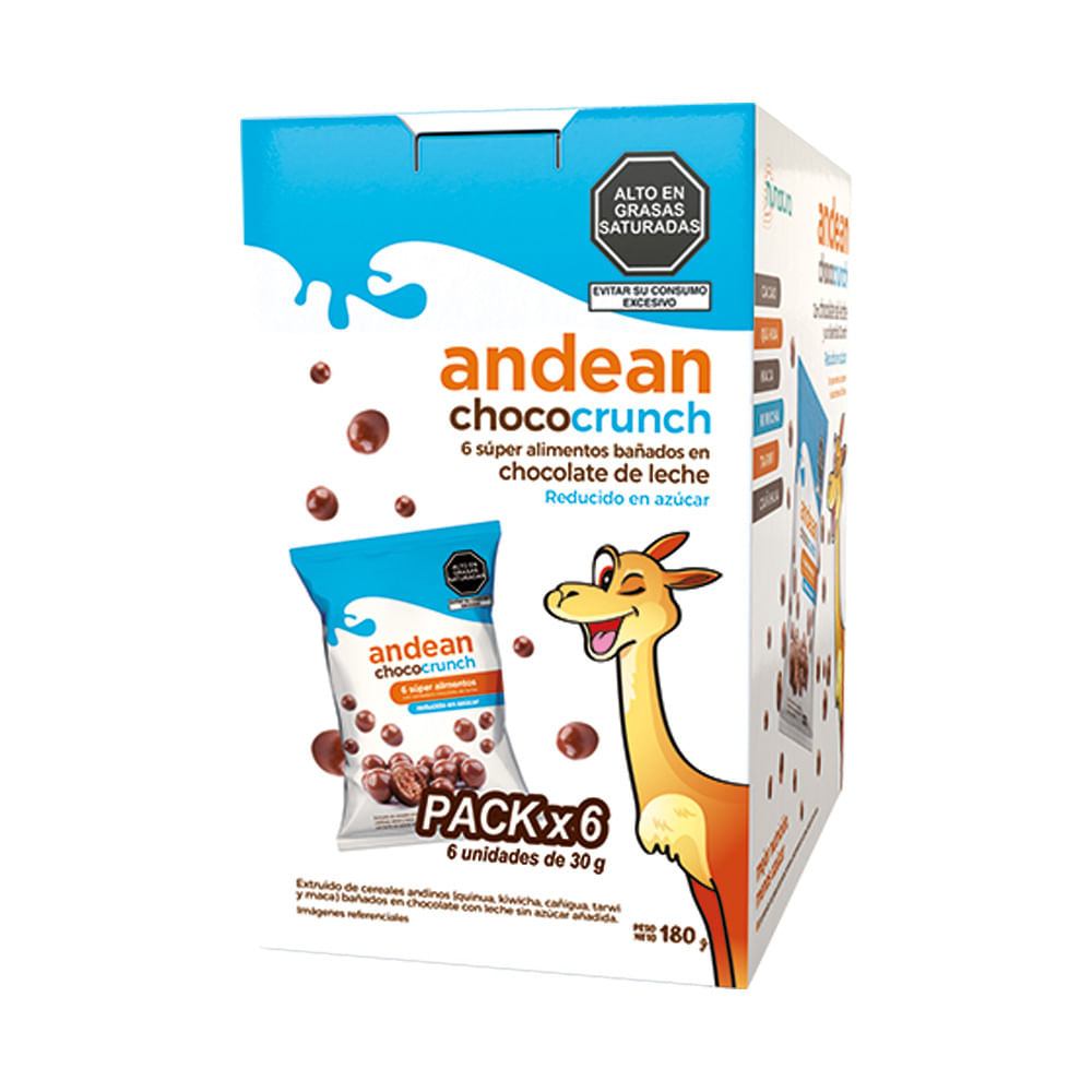Cereal Andean NUNATURA Chococrunch Bolsa 30g Caja 6un