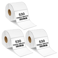 Rollo 530 Etiqueta Termica Termica 10x10cm Pack 3 Rollos