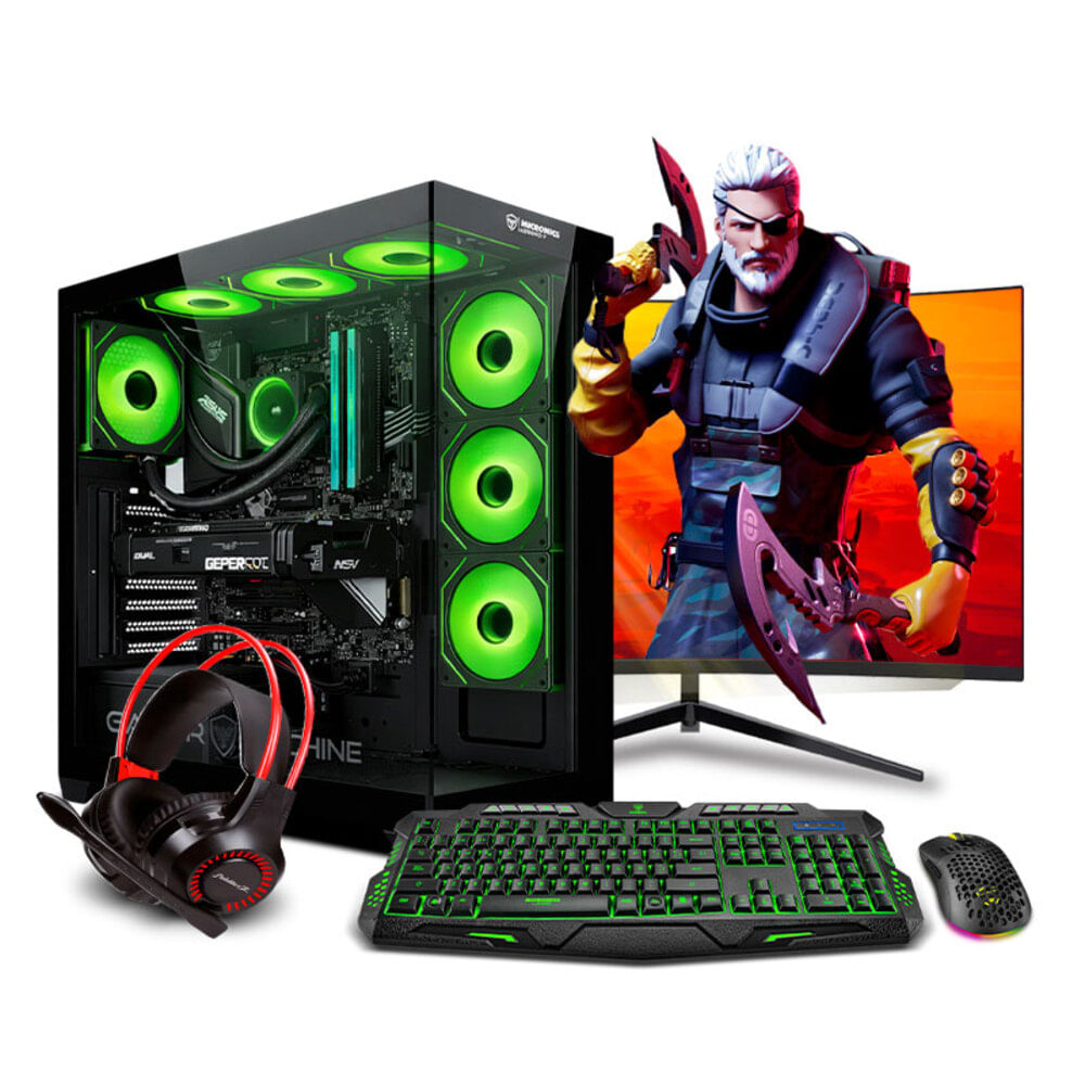 COMPUTADORA PC GAMER STORM GREEN PLUS RYZEN 7 7700X 16GB 500GB 24 RTX5050 8GB MI PC LISTA MIPCLISTA