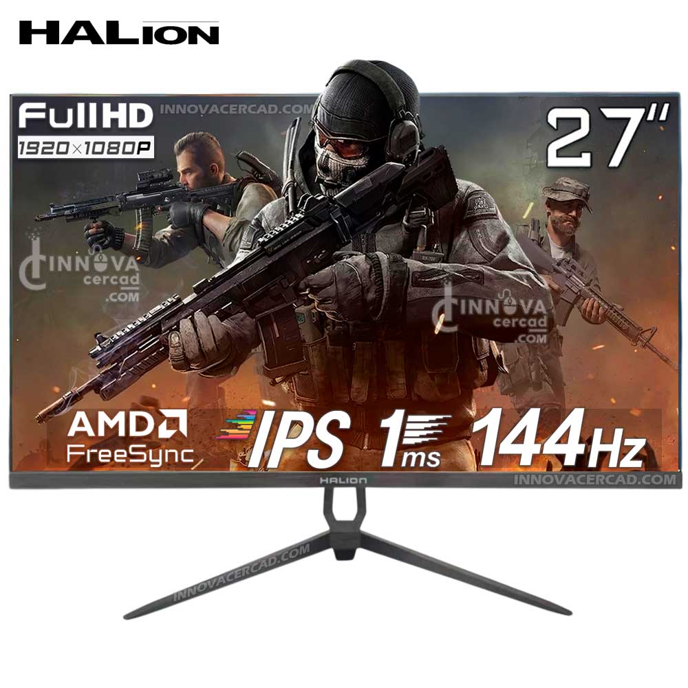 Monitor Halion 2714 27 Full HD 1920 x 1080 IPS 144Hz 1ms HDMI