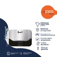 Terma Instantánea ROTOPLAS Prisma Silver Negro