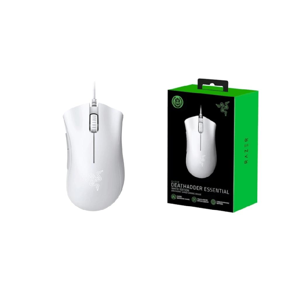 MOUSE RAZER DEATHADDER ESSENTIAL 6400 DPI SWITCH MECHANICAL WHITE
