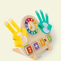 TABLERO MONTESSORI 2 EN 1: MATEMÁTICAS Y RELOJ INTERACTIVO