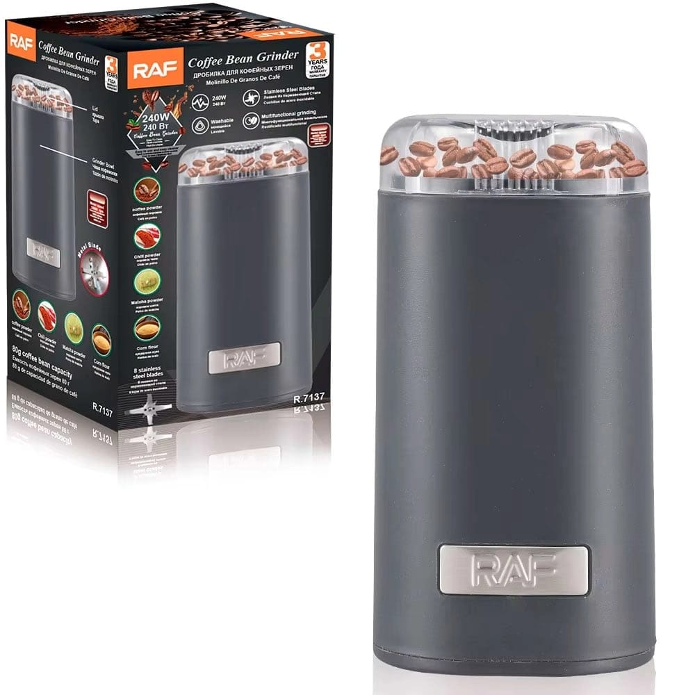 MOLINILLO DE CAFÉ ELÉCTRICO 80GR 240W RAF R.7137