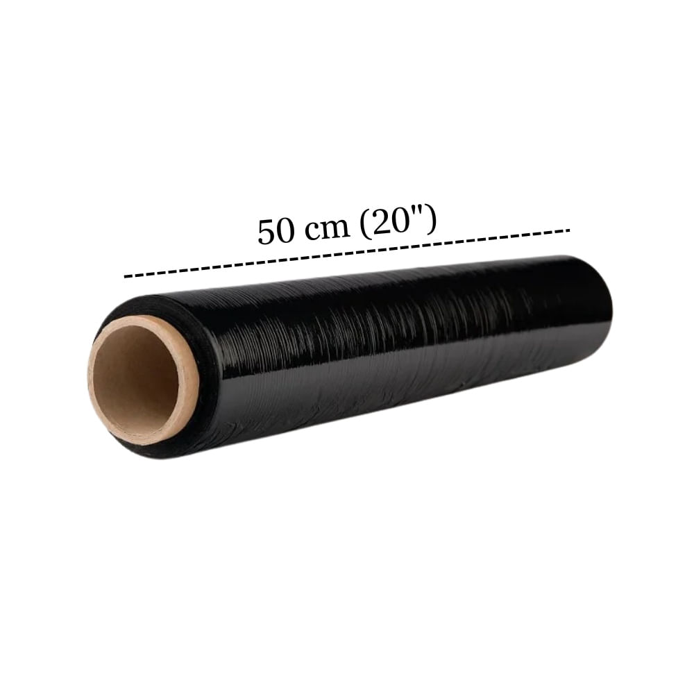 Stretch Film 20" 50 cm de Espesor 20 Micras 1.3 kg 108 metros Negro