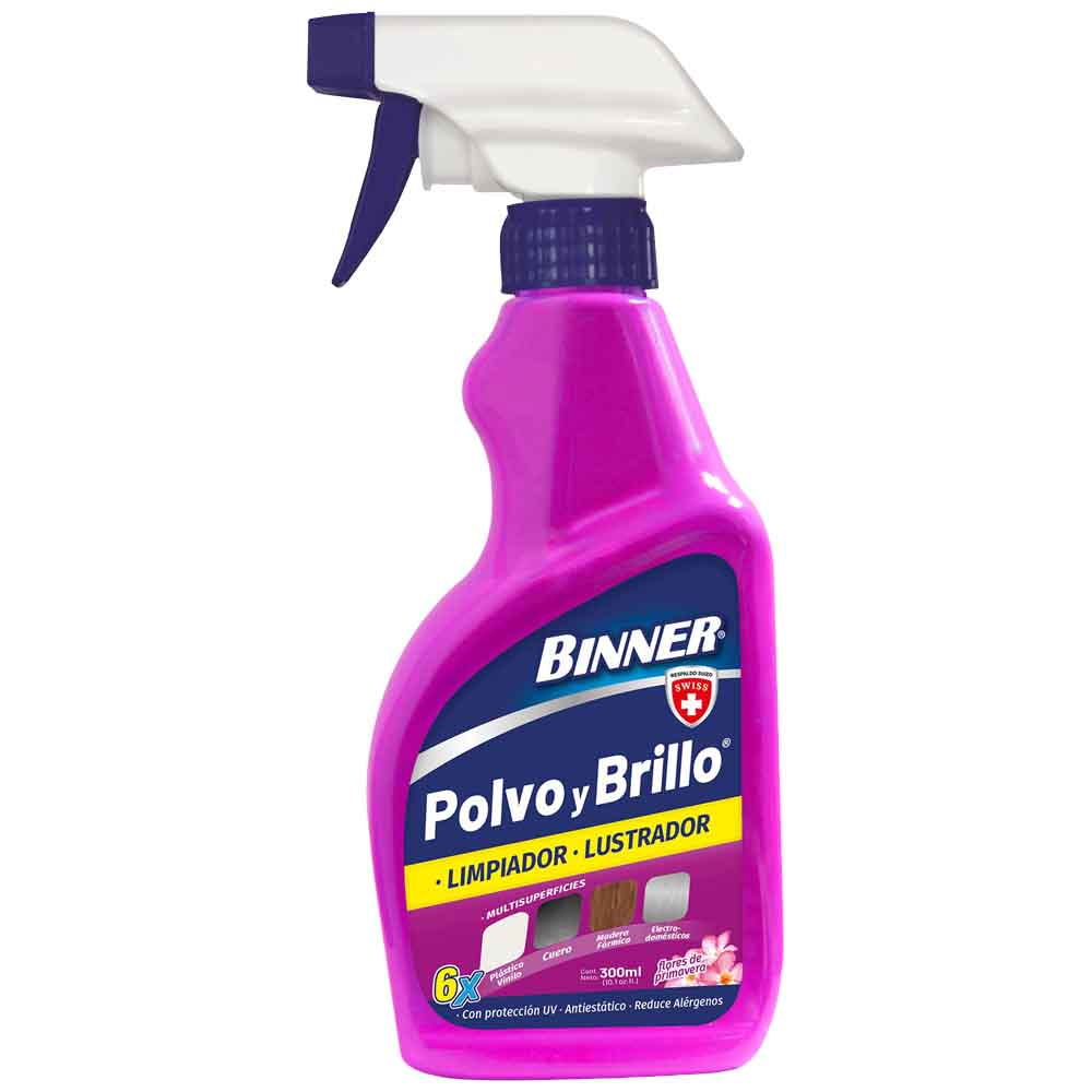 Limpiador Multisuperficies BINNER Polvo y Brillo Flores de Primavera Botella 300ml