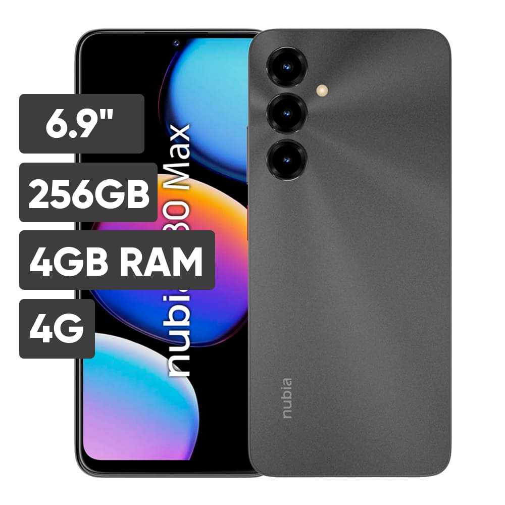 Smartphone ZTE V80 Max 6.9"" 4GB 256GB 50M+2M+0.08M Space Black