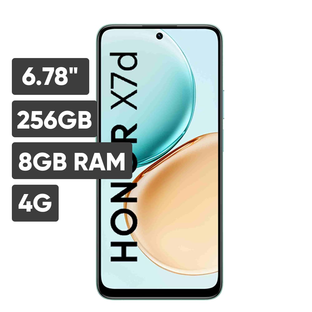 Smartphone HONOR X7D 6.78"" 8GB 256GB 108MP+2MP Cyan