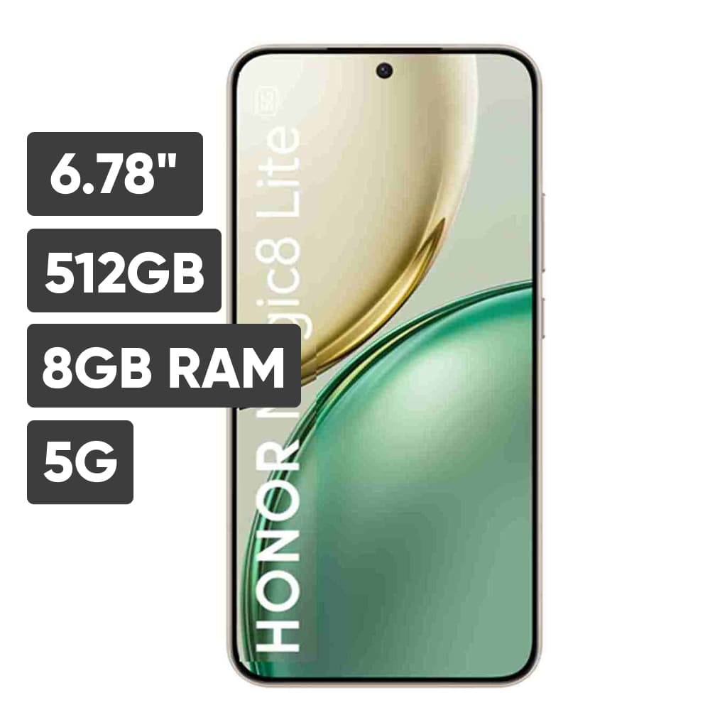 Smartphone HONOR Magic 8 Lite 6.78"" 8GB 512GB 108MP+5MP Dorado